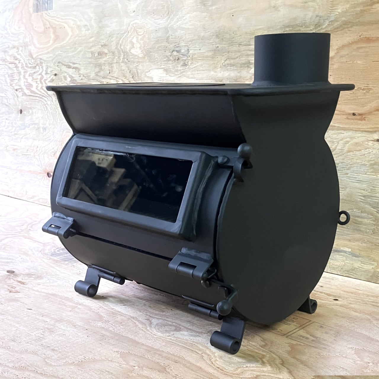 アウトドアストーブ 小屋用 タイニーハウス用 ガレージハウス用 小型薪ストーブ ピザも焼ける小屋用薪ストーブ】 タイニーハウス用薪ストーブ ガレージ