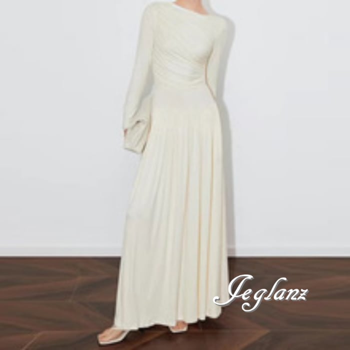 マキシ ワンピース ドレス ドレープ きれいめ シンプル派 3色( M6016)γα