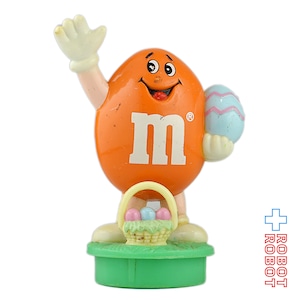 M&M's 1992 キャンディー・コンテナ フィギュア トップス オレンジ イースター