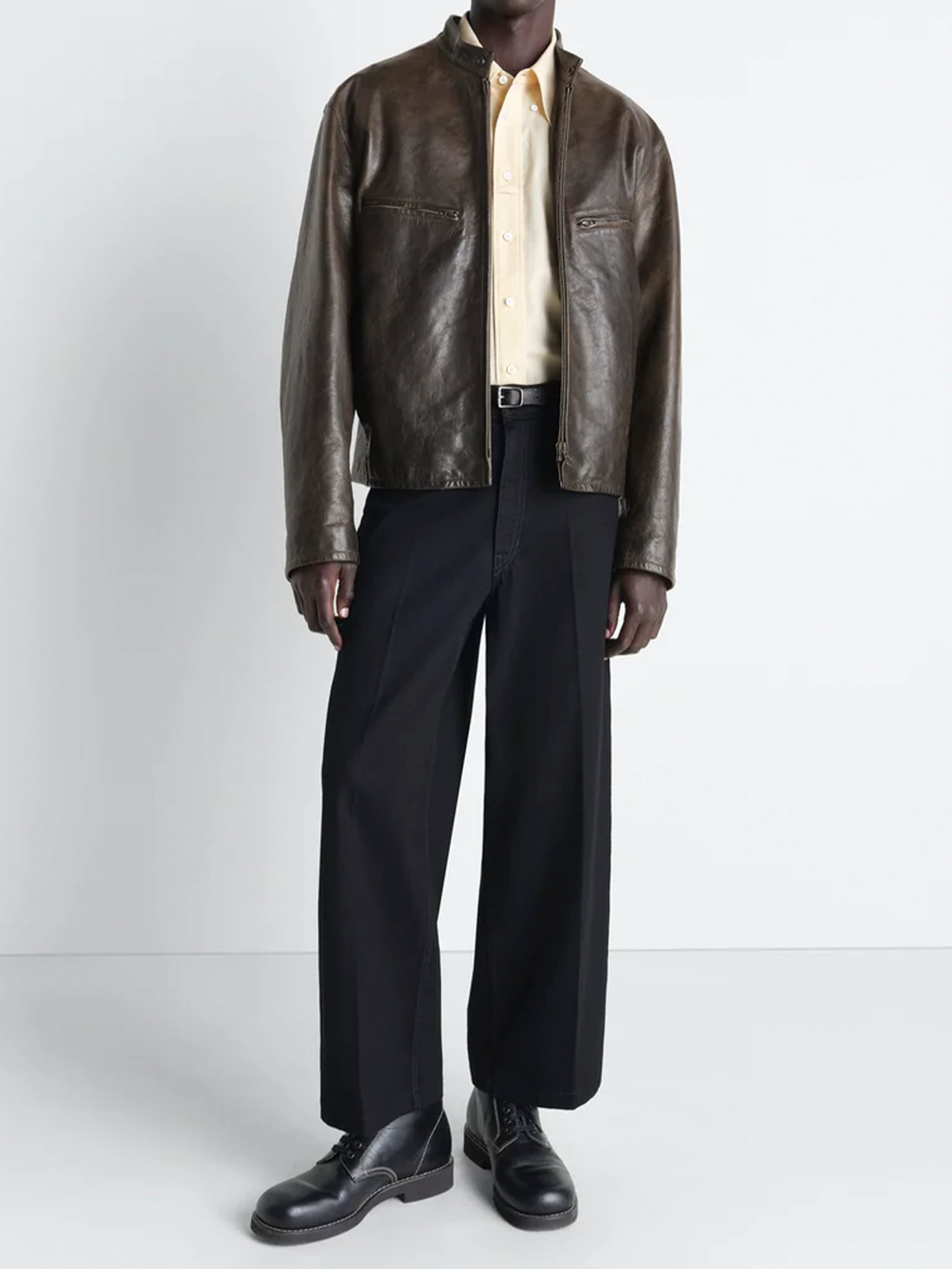 LEMAIRE BOXY BIKER JACKET BRONZE OW1210 LL0176 | BEST PACKING STORE