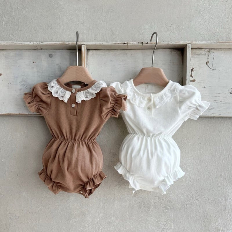 【BABY】プリンセス襟ロンパース