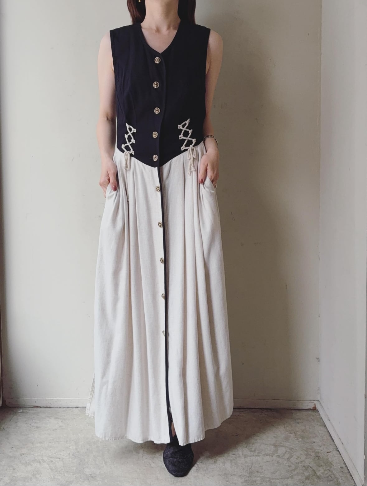 vintage tyrol linen onepiece