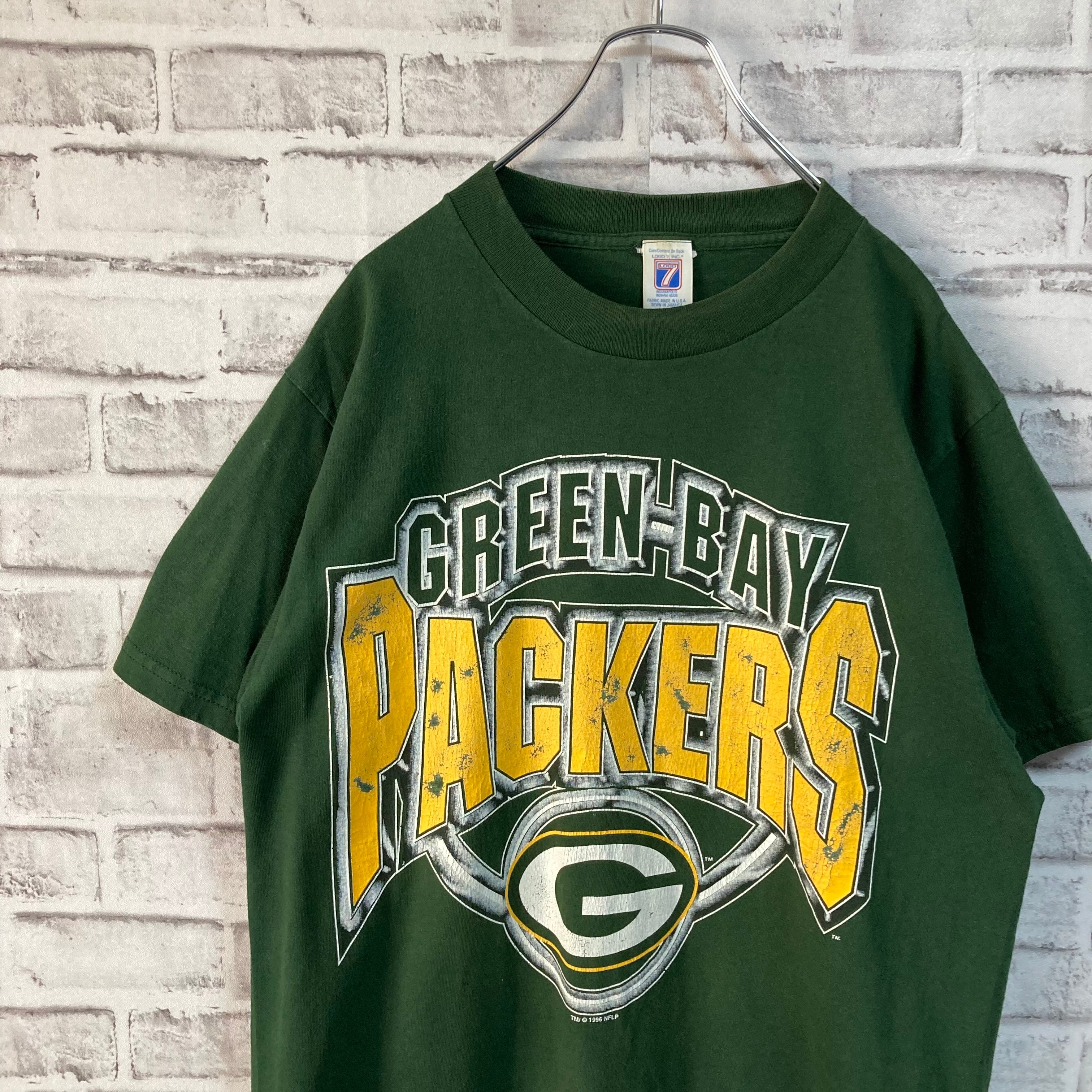 LOGO7】S/S Tee L Made in USA 90s vintage “GREENBAY PACKERS” NFL ...