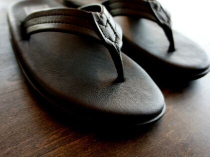 アイランドスリッパ レザー トング サンダル 黒 US8 26cm ハワイ製 ISLAND SLIPPER アイランドスリッパ PB202 オールブラック 黒 トング