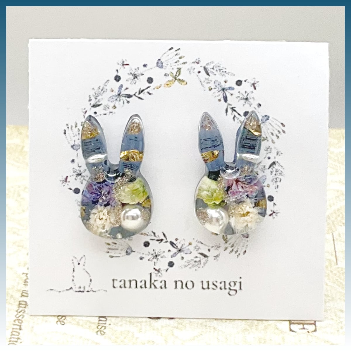 tanaka no usagi うさぎピアス ステンレスキャッチ