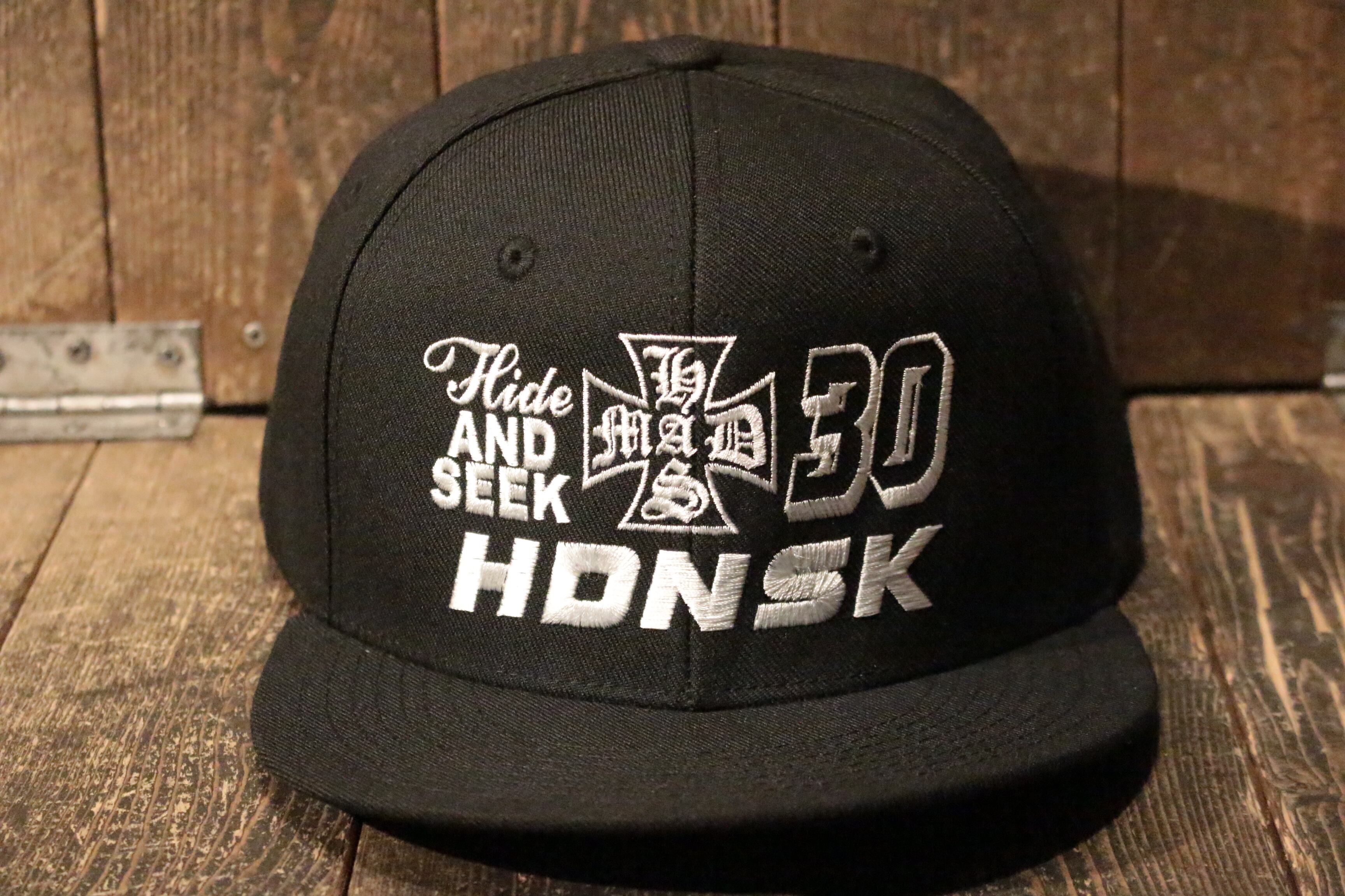 HIDE AND SEEK】30 Baseball CAP -BLACK（ハイドアンドシーク