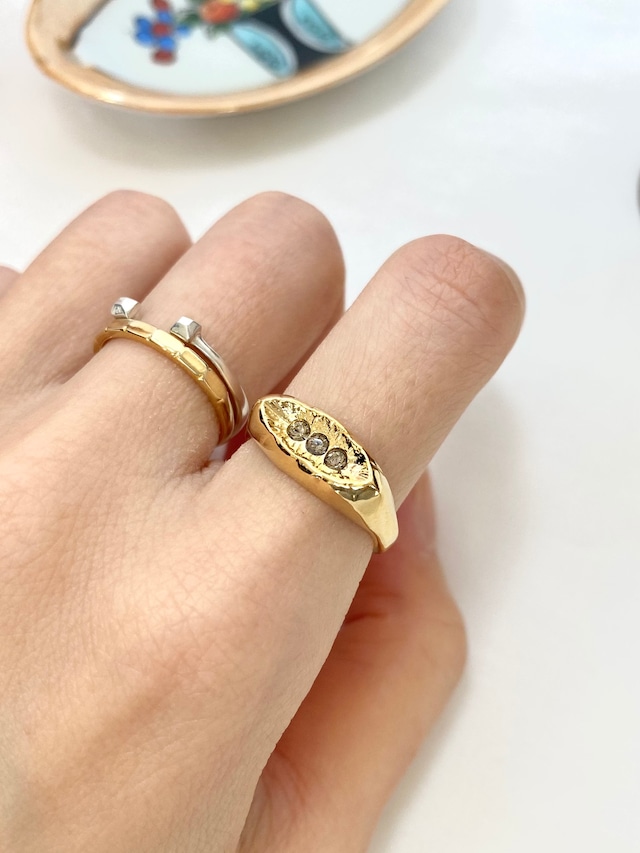Coquille ring | gold ･ silver [ 受注製作 ]