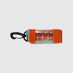 vibram light case (orange×clear) with orange glowing zip