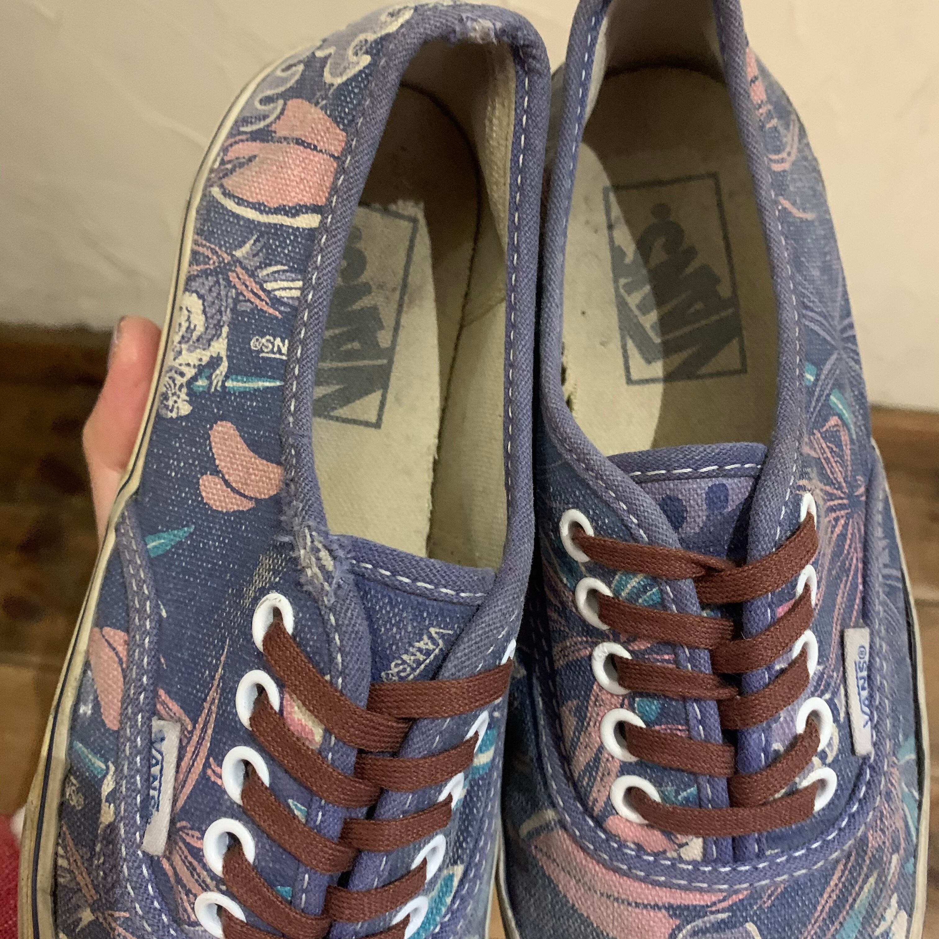 kids】VANS blue hawaii pattern authentic sneaker 21.5cm | \u0026Dorothy