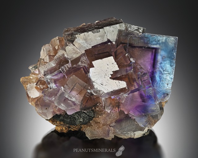 フローライト / ロードクロサイト / クォーツ【Fluorite with Rhodochrosite on Quartz】アメリカ産