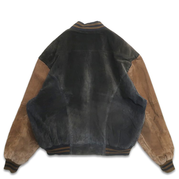 古着 G-III スウェードレザー レザージャケット ブルゾン ブラック