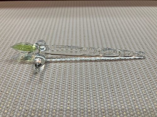 贅沢な一品【ガラスペン（ペン先がグリーン＆本体はクリア）】（瓢箪ペンレスト付）面白いペン　自分時間　おうち時間　ズバッと価格　硬質ガラスペン　メーカー直販日本製　ご褒美　ギフト