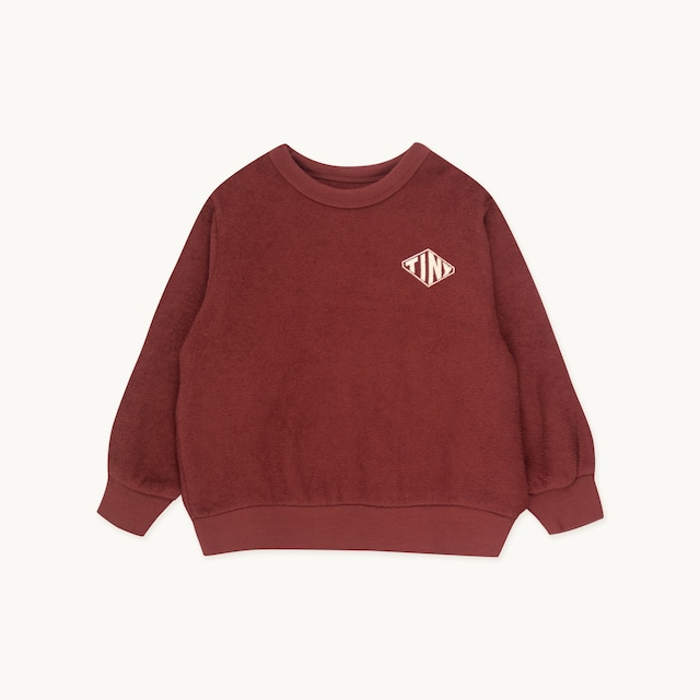 残り1点( 2y ) TINYCOTTONS / Diamond TINY Sweatshirt - burgundy