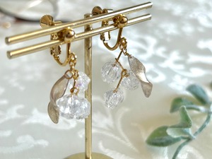 オーロラすずらんころころミニイヤリング(ピアス)