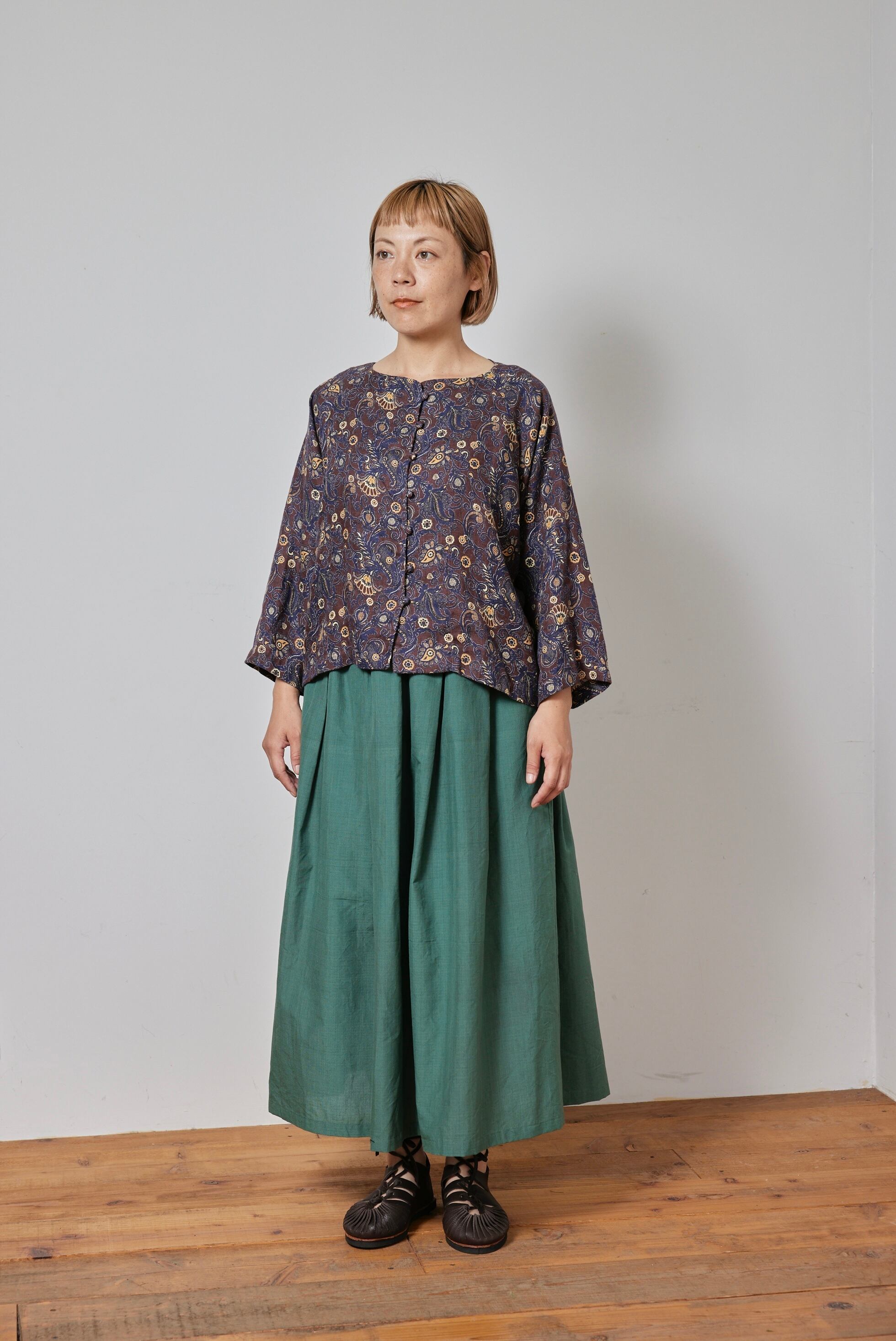 bighug リネンペイズリー サルエルパンツ bighug リネンペイズリー サルエルパンツ ロングパンツ holy