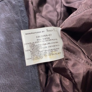 vintage ARMANI JEANS leather half coat