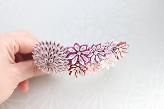 つまみ細工 コーム