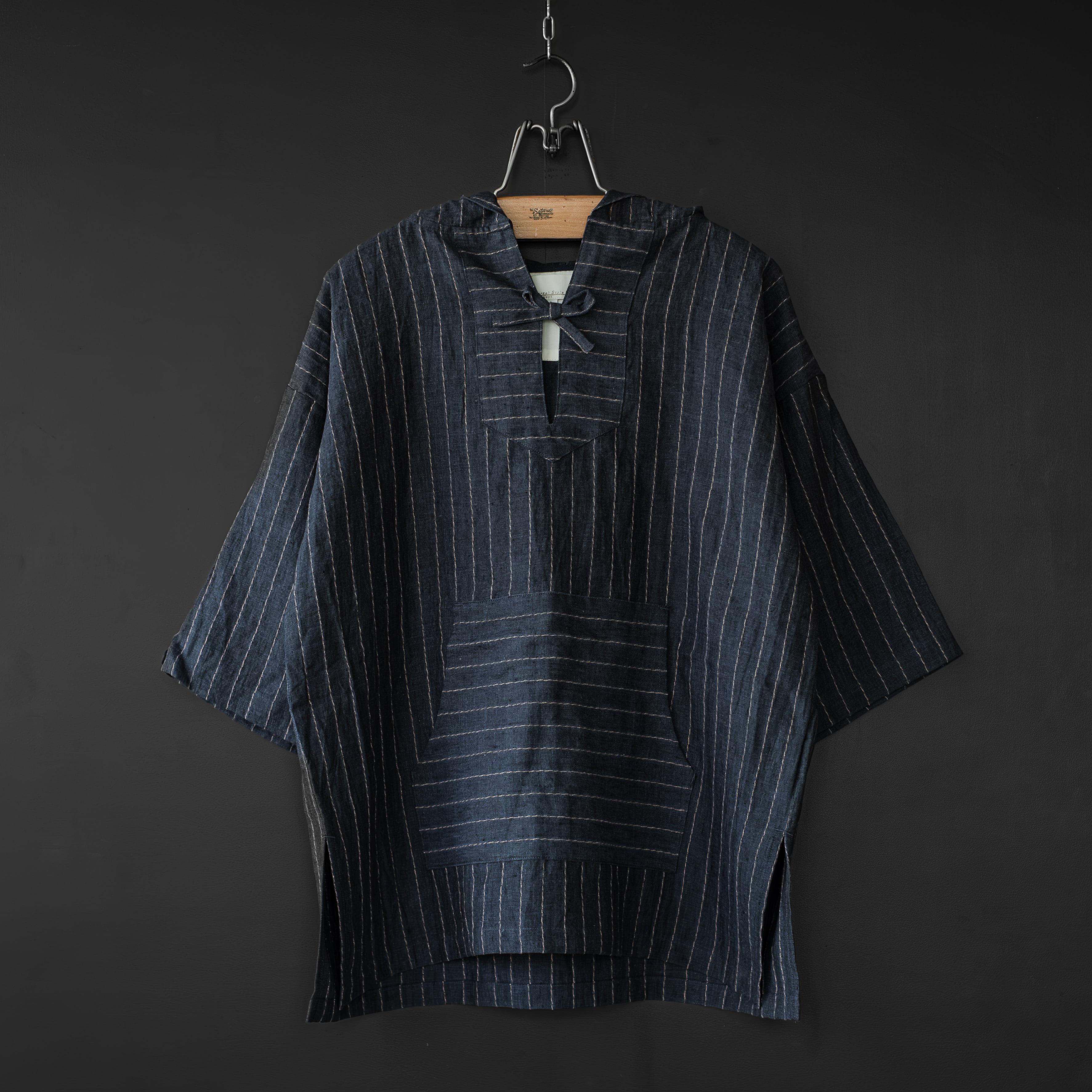 Universal Style Wear】 linen mexican parka (navy) | dros dro