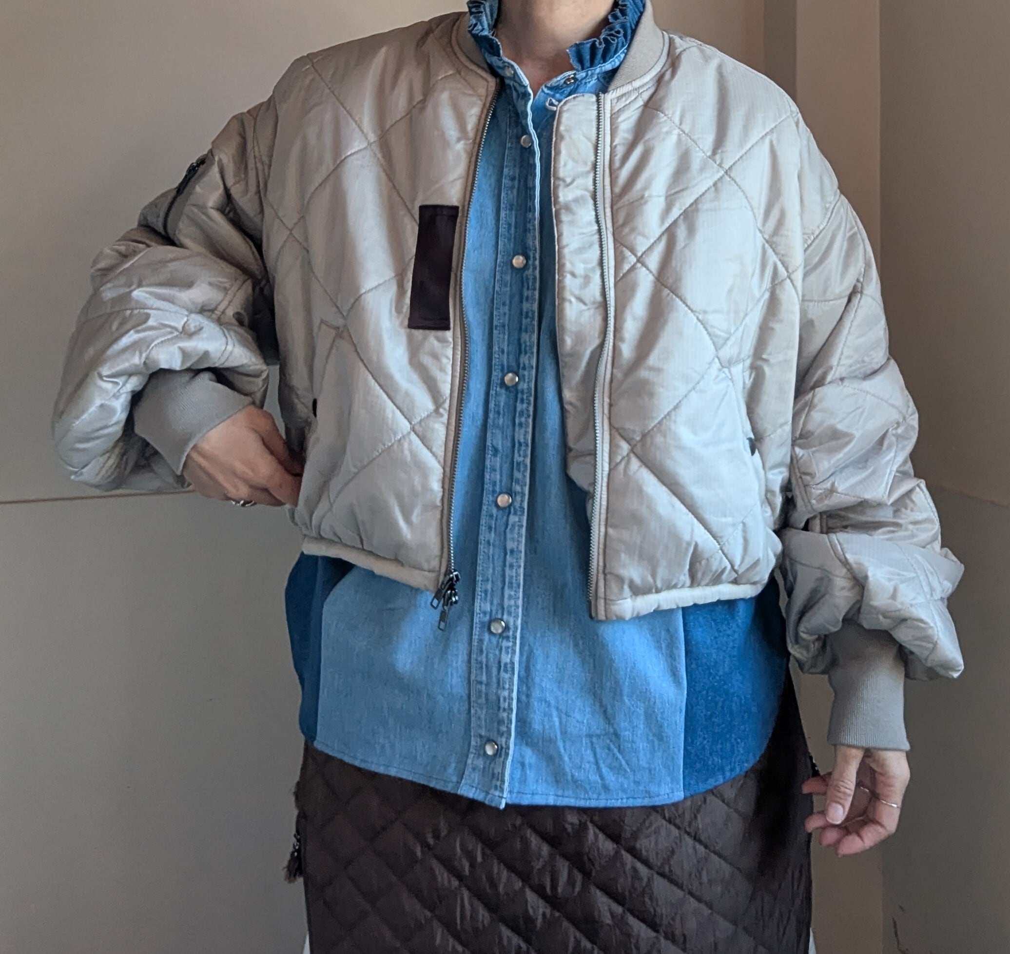 REHERSALL ］リハーズオール / デニムフリルシャツ / BLUE / アソート  