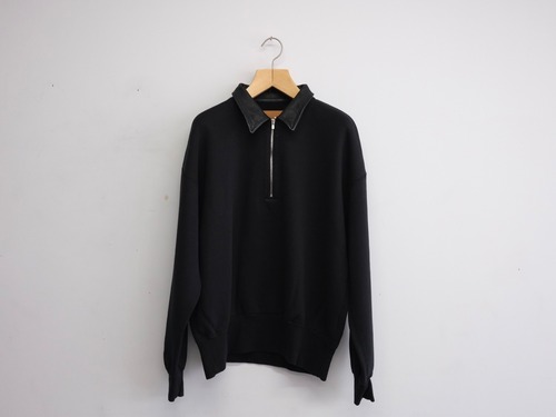 KYOU” BROTHERS   Leather x Original Supima Aging Cotton Sweat Black”
