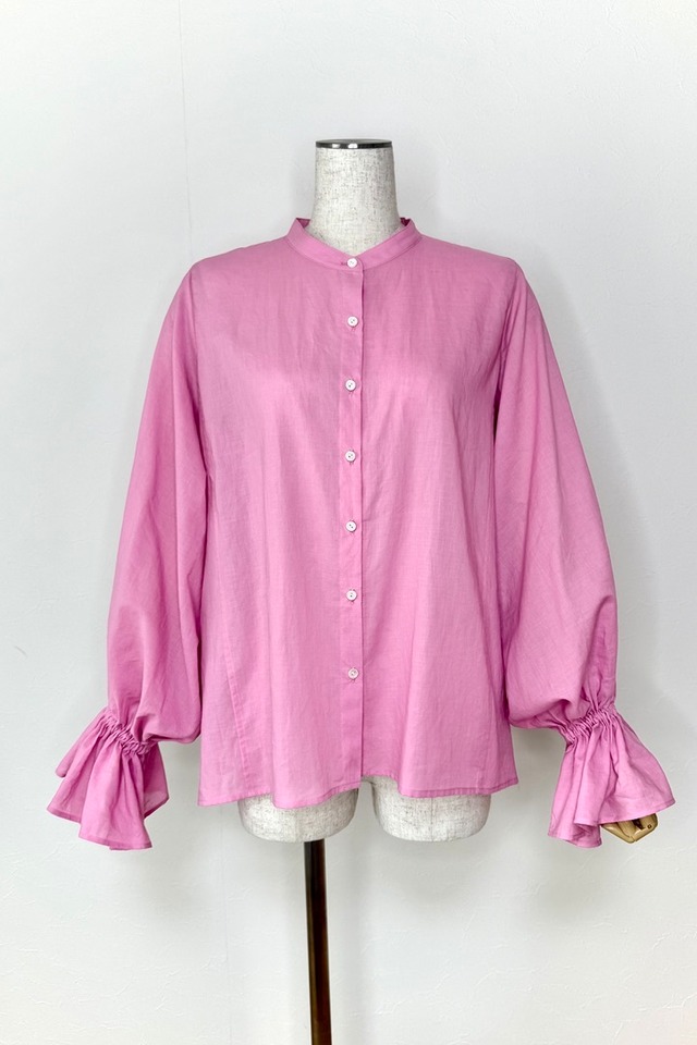 ROSEバラ染めブラウス（オーガニックエジプト綿）