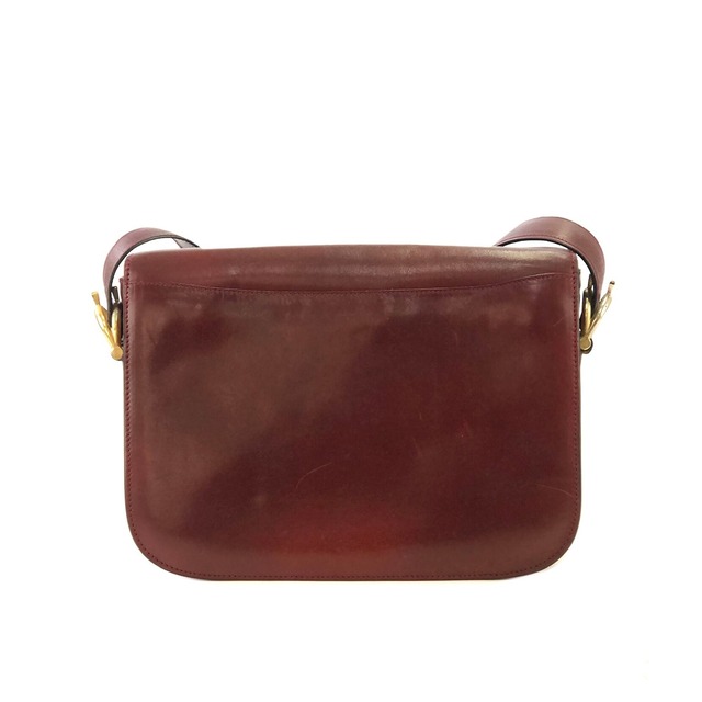 CELINE セリーヌ　馬車   ホースキャリッジ　レザー　ショルダーバッグ　ボルドー　vintage　ヴィンテージ　オールドセリーヌ　er7u4j