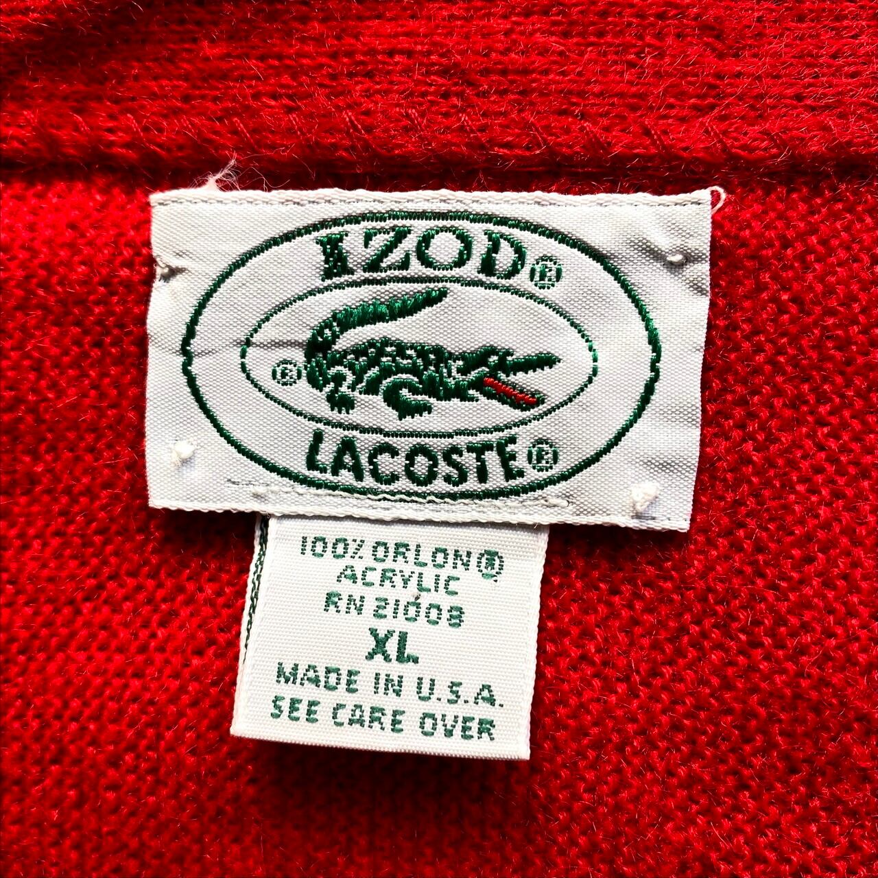 年代 USA製 ビンテージ IZOD LACOSTE アイゾッド ラコステ アクリル