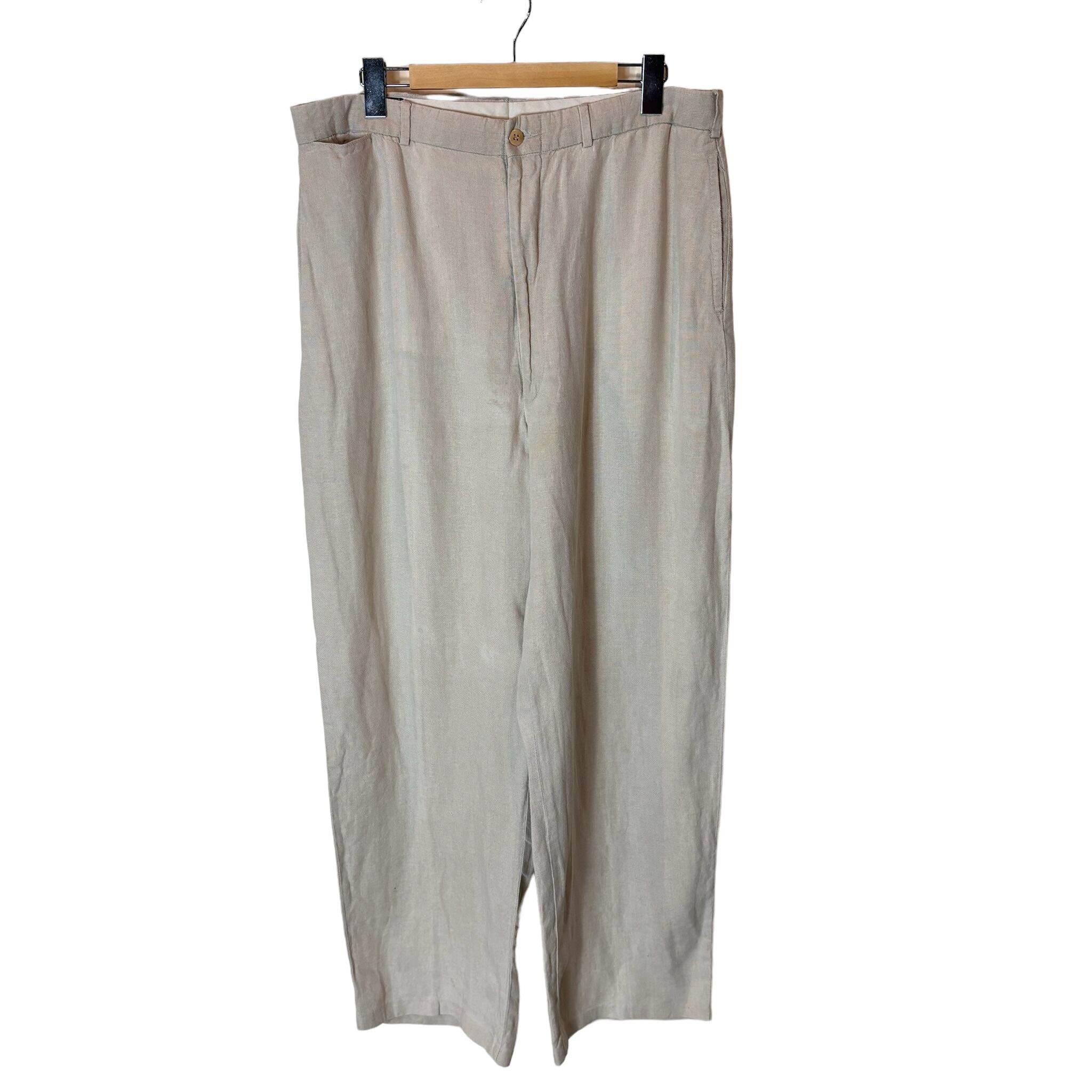 〔33〕ポロラルフローレン 90s usa製 LINEN スラックス No.1012