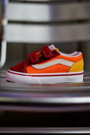 VANS KIDS " OLDSKOOL V " Retro Rainbow Multi