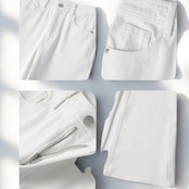 スリット入り ハイウエスト ワイド フルレングス パンツ 　　 00052