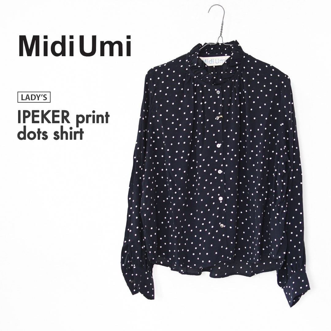 MidiUmi [ミディウミ] IPEKER print dots shirt [4-730006] イペカ