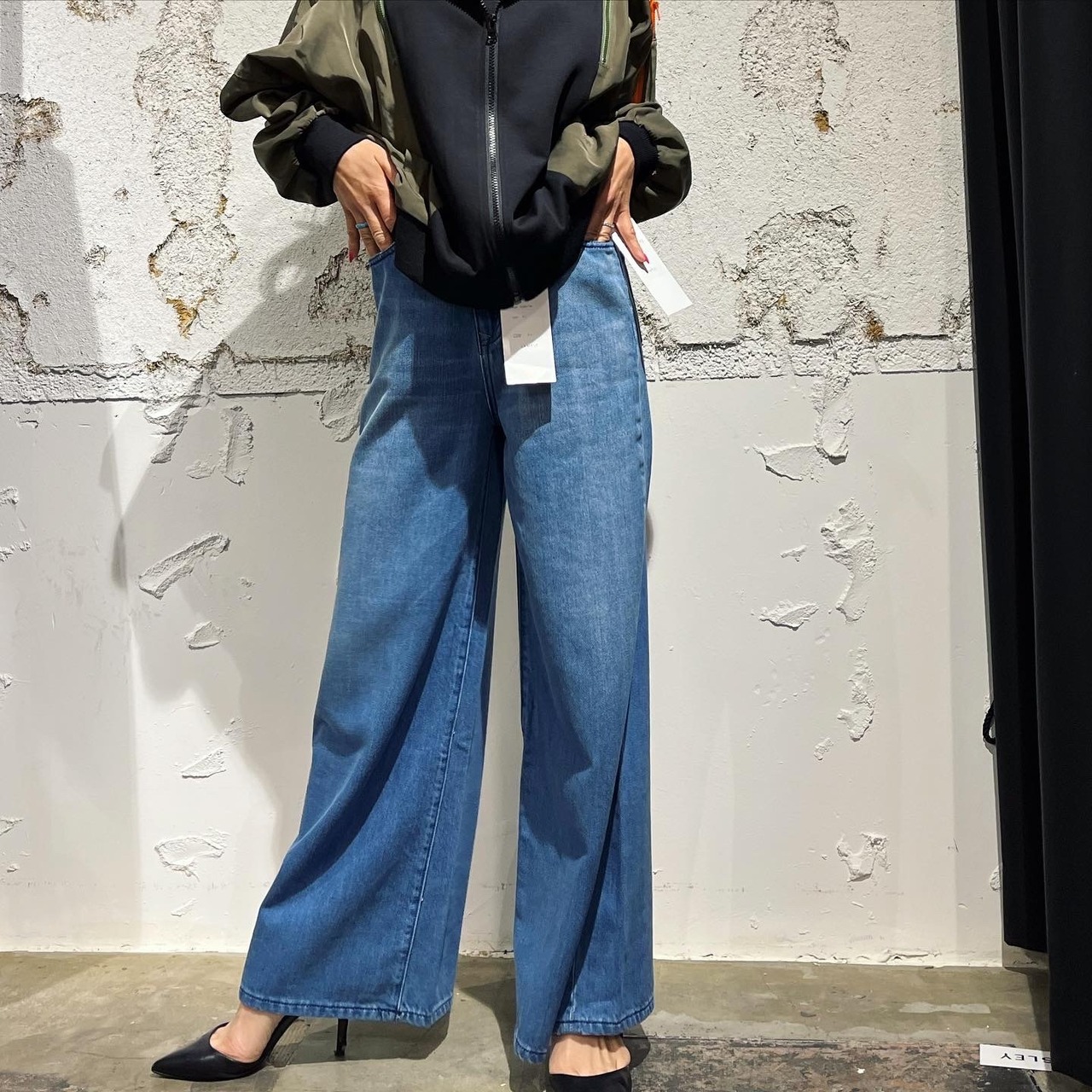 リズレイ　RISLEY risley　ワイドdenim