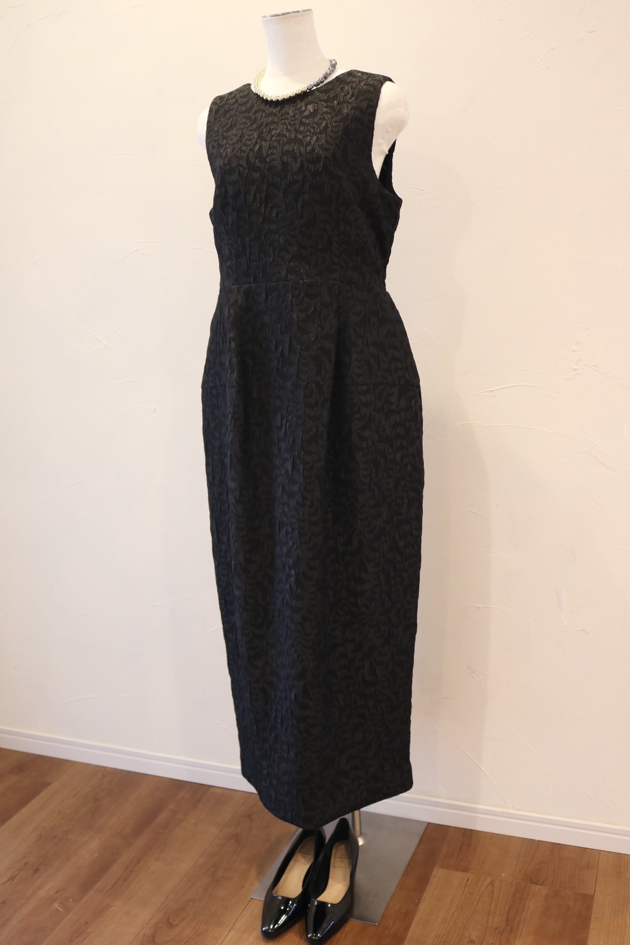 【Mewl】ジャガードランタンワンピース　M251-55104