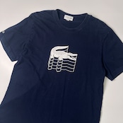 LACOSTE ラコステ 立体ワニデザイン 半袖Tシャツ FR S / US L/ネイビー