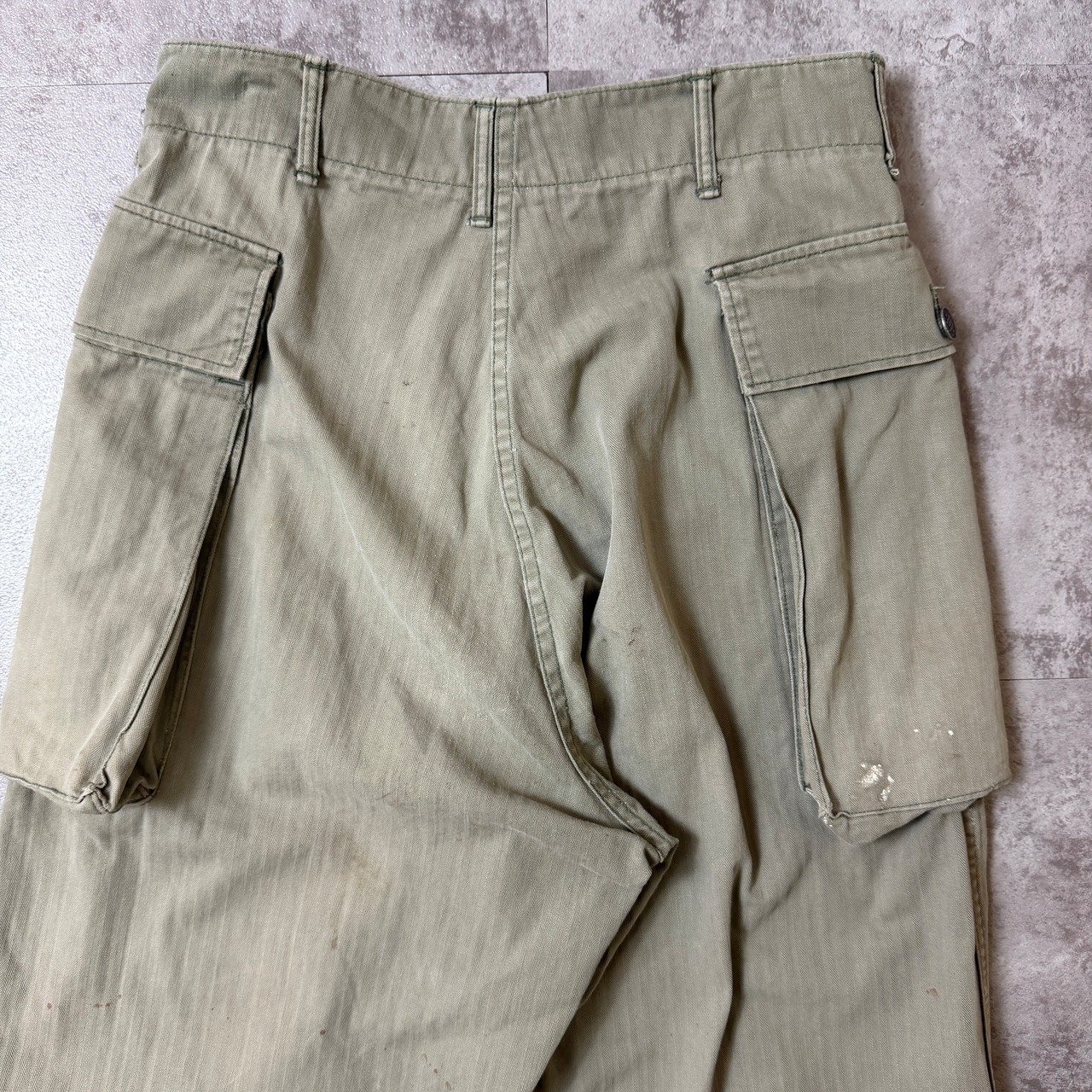 40's M-43 HBT Cargo Pants 13 Stars US.ARMY 40年代 カーゴパンツ 13スター アメリカ軍 コットン ミリタリー ヴィンテージ ビンテージ  TT2026-0024 - 5