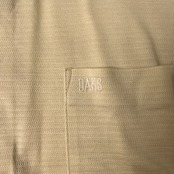 DAKS ダックス 襟切替 半袖ポロシャツ L/ライトイエロー