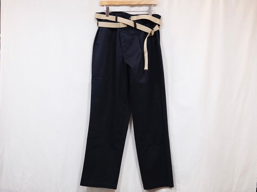 MAISON EUREKA " VINTAGE REWORK CHINOS " NAVY D