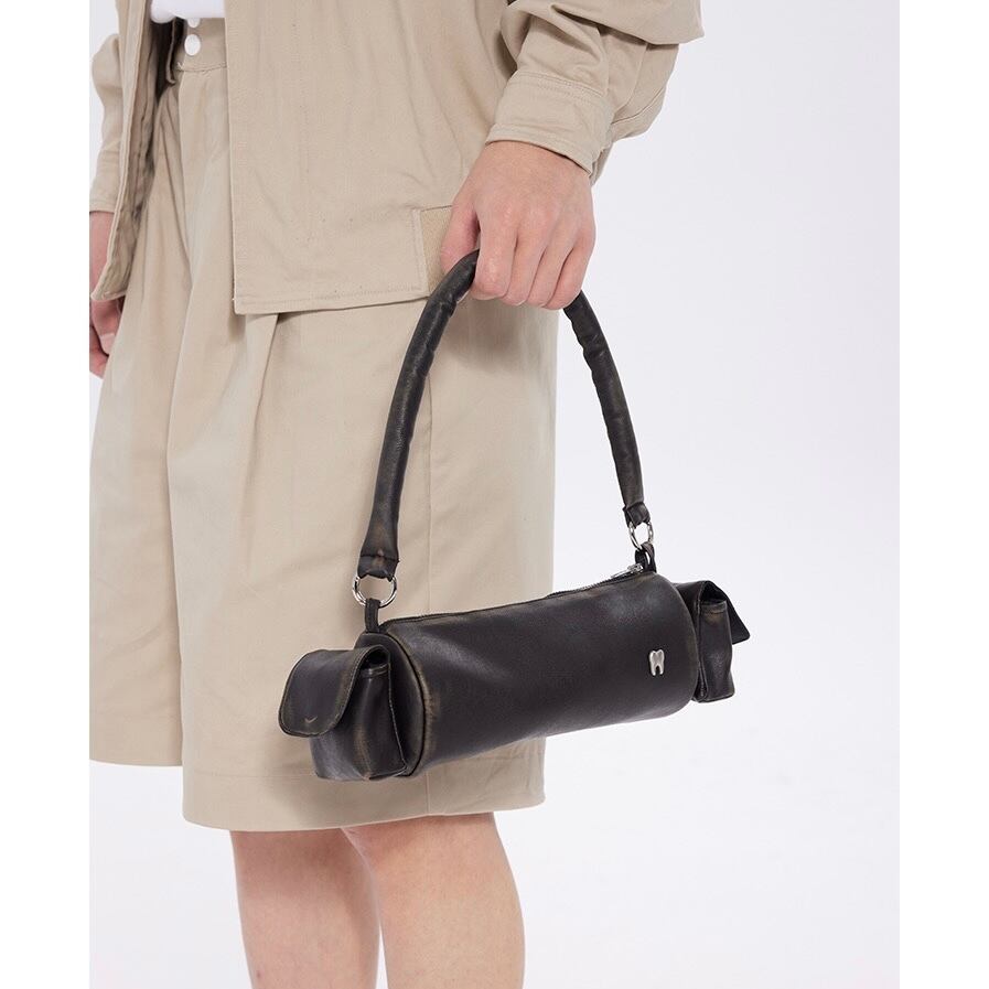 LIJUNWANG] Vintage PU Leather Used Handbag | BYORI 