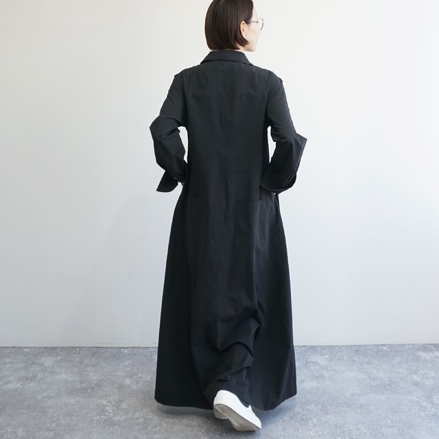シャツマキシワンピース