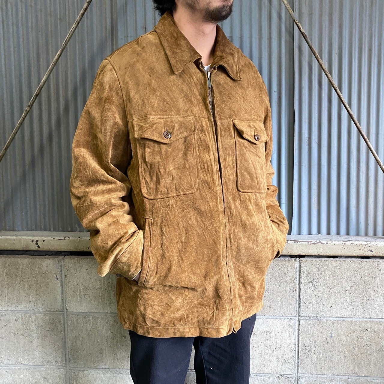 OLD GAP オールドギャップ ボアライナー スエード レザージャケット 