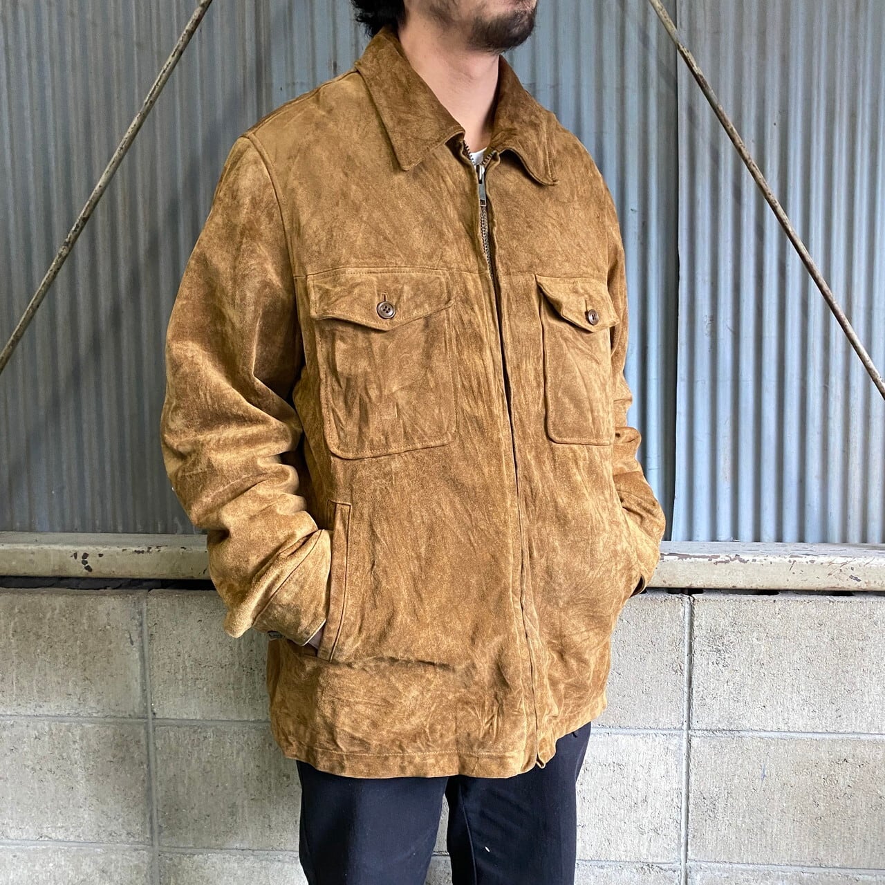 OLD GAP オールドギャップ ボアライナー スエード レザージャケット 