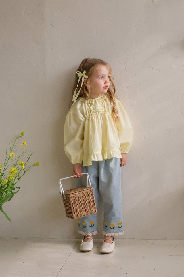 【取寄】flo｜shuka blouse｜シュカブラウス｜90-140｜kids&jr｜26 spring