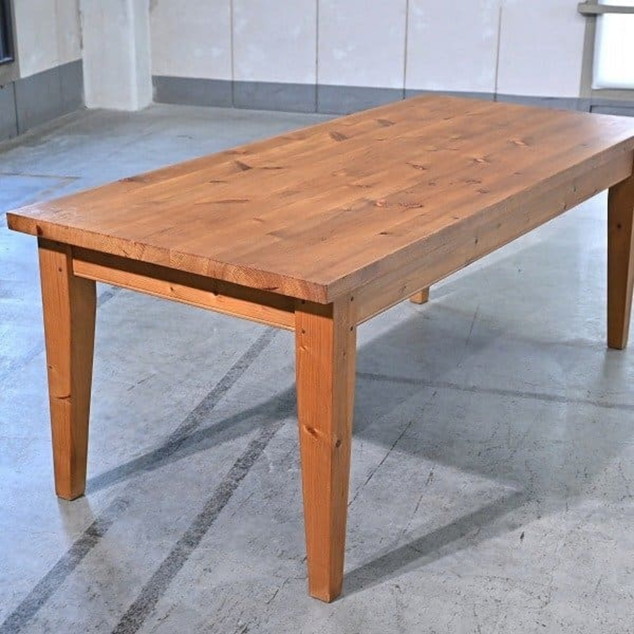 THE PENNY WISE 20万「ポールウィルソン 2インチ スクエアトップ テーブル」 パイン無垢材 ダイニング ペニーワイズ_カリモク IDC大塚家具 【 中古家具/中古インテリア/USED家具ユーズド家具/リサイクル】