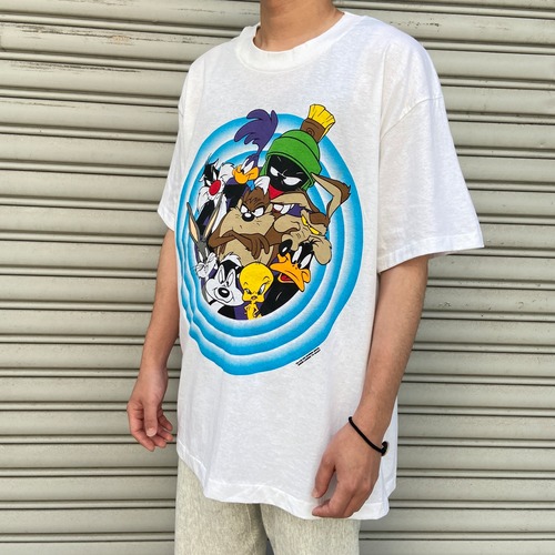 90sデッドストック　ルーニーテューンズ　キャラ集合Tシャツ　GIANT XL
