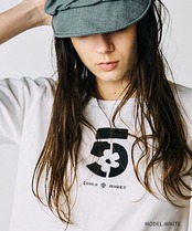 5ロゴプリントコンパクトTシャツ (IVORY) CQ-49005