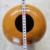 フラダンス 小物 イプヘケ 約56cm ブラウン系 イプ ひょうたん 楽器 小物 小道具 茶 黄 明るい 光沢 艶 タヒチアン タヒチ 練習 レッスン 舞台 ステージ イベント 音楽 ハワイアン アロハ ダンス小物 ハイビスカス柄 花柄 イエロー系