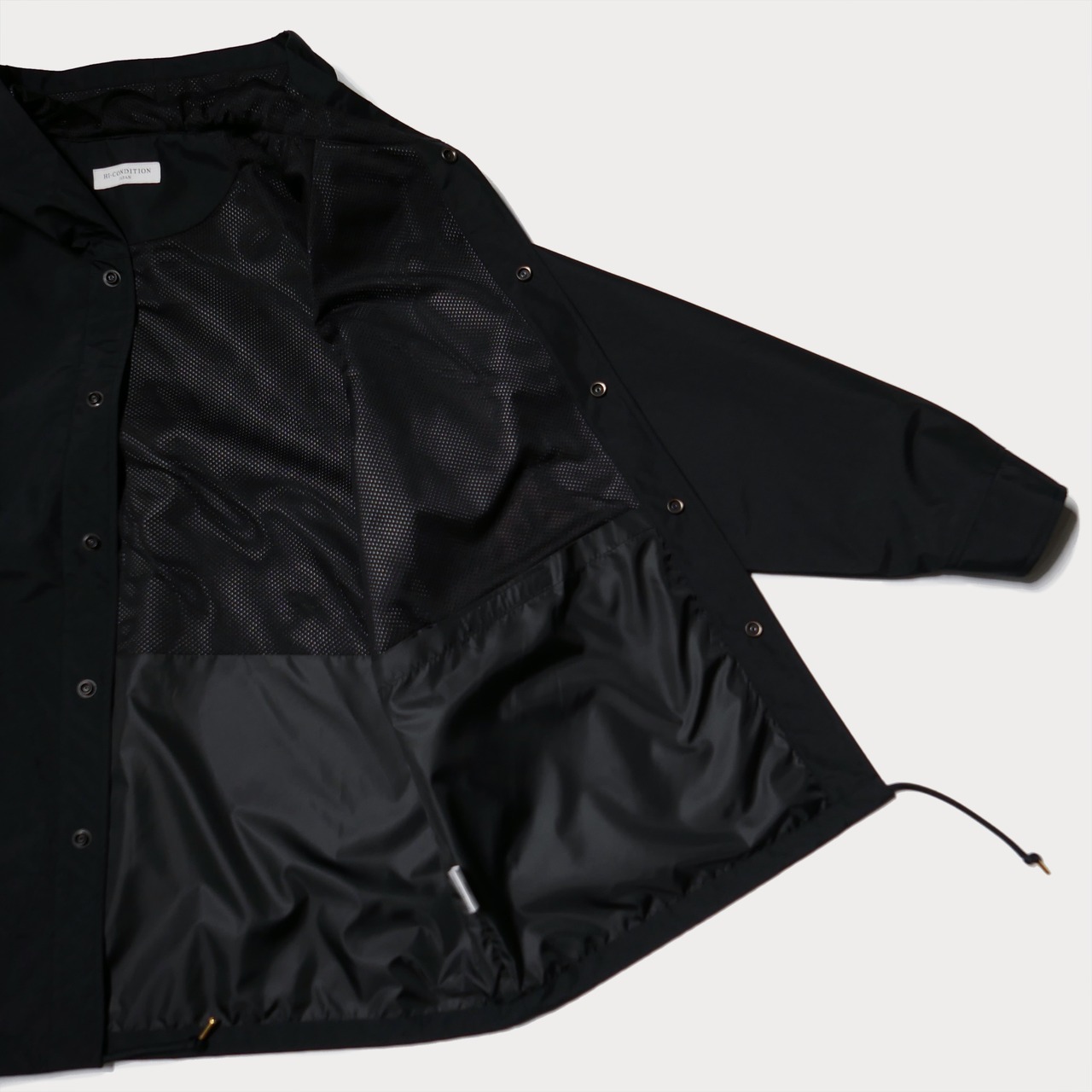 ( BLACK ) RAGLAN WEATHERPROOF JACKET