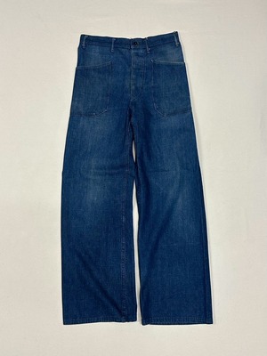 30's WWII U.S.NAVY denim trousers W31×L31 相当