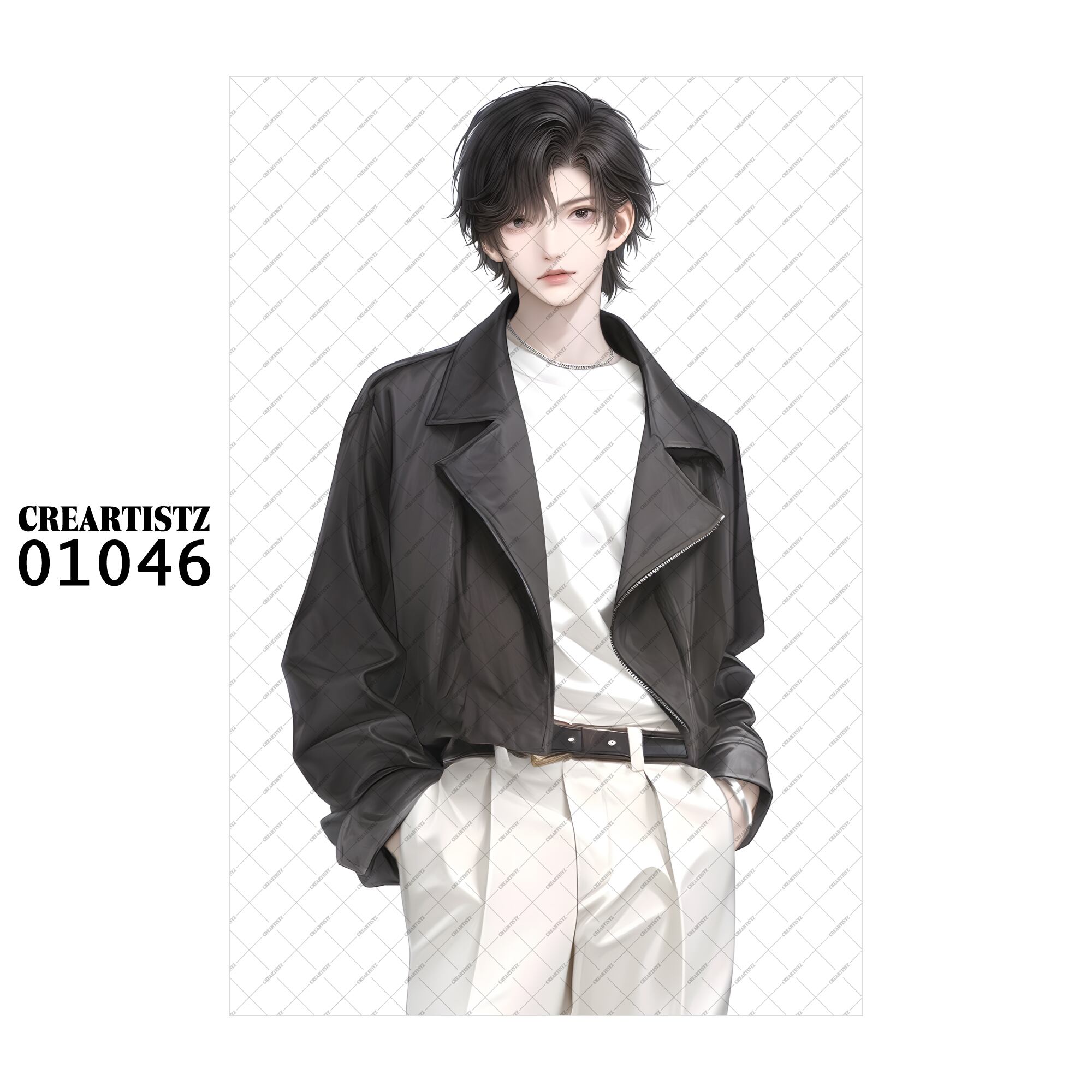 01046 ボーイ クール オリジナル ペーパー/ステッカー 4枚セット CREARTISTZ