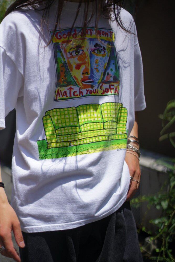 Fred Babb - Made In USA] Vintage Art Print T-Shirt [1990s